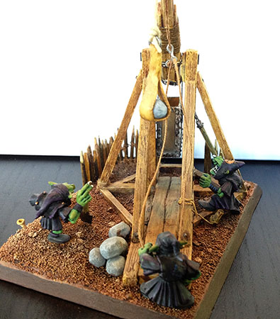 maquette de trébuchet